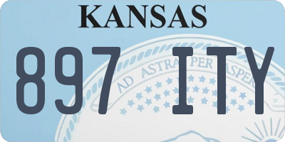 KS license plate 897ITY