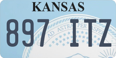 KS license plate 897ITZ