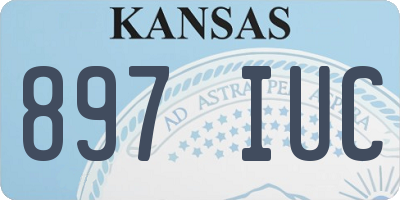 KS license plate 897IUC