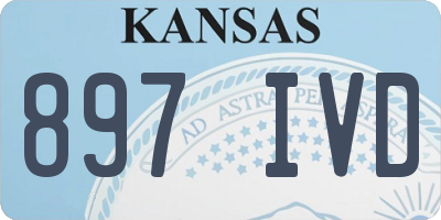 KS license plate 897IVD