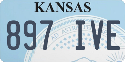 KS license plate 897IVE