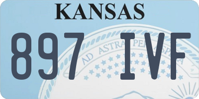 KS license plate 897IVF
