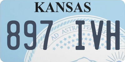 KS license plate 897IVH