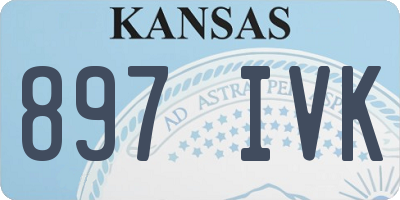 KS license plate 897IVK
