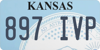 KS license plate 897IVP