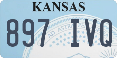 KS license plate 897IVQ