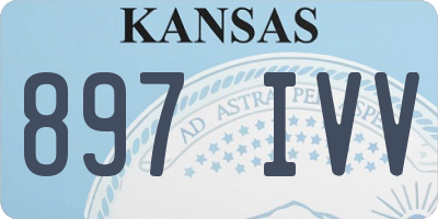KS license plate 897IVV