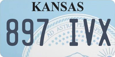 KS license plate 897IVX