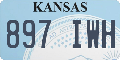 KS license plate 897IWH