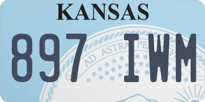 KS license plate 897IWM