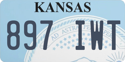KS license plate 897IWT