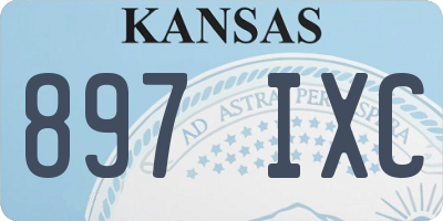 KS license plate 897IXC