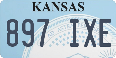 KS license plate 897IXE