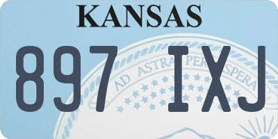 KS license plate 897IXJ