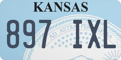 KS license plate 897IXL
