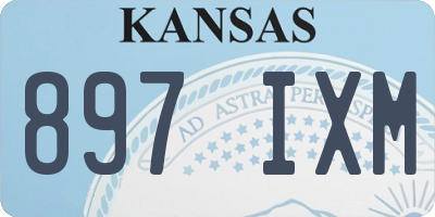 KS license plate 897IXM