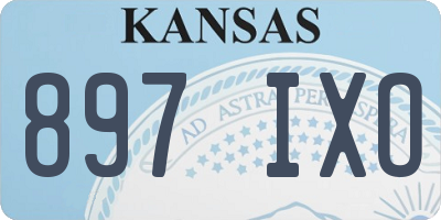 KS license plate 897IXO