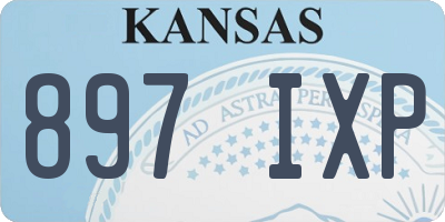 KS license plate 897IXP