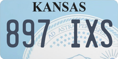 KS license plate 897IXS