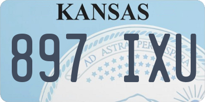 KS license plate 897IXU