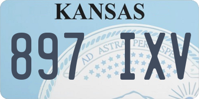 KS license plate 897IXV