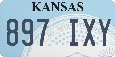 KS license plate 897IXY