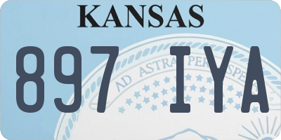 KS license plate 897IYA