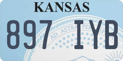 KS license plate 897IYB