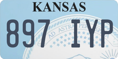 KS license plate 897IYP