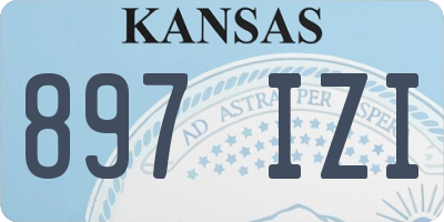 KS license plate 897IZI