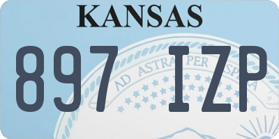 KS license plate 897IZP