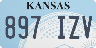 KS license plate 897IZV