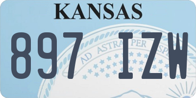 KS license plate 897IZW