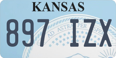 KS license plate 897IZX