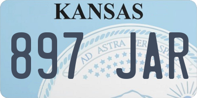 KS license plate 897JAR