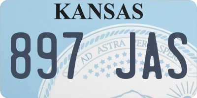KS license plate 897JAS