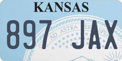 KS license plate 897JAX