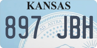 KS license plate 897JBH
