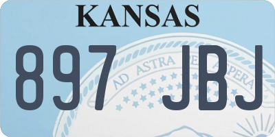 KS license plate 897JBJ