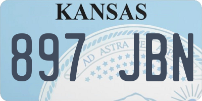 KS license plate 897JBN