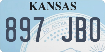 KS license plate 897JBO