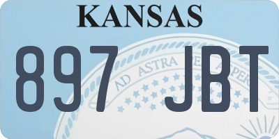 KS license plate 897JBT