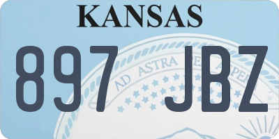 KS license plate 897JBZ
