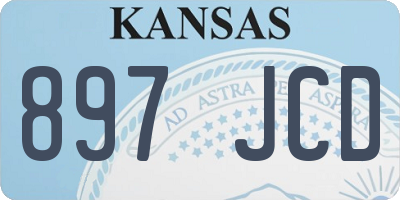 KS license plate 897JCD