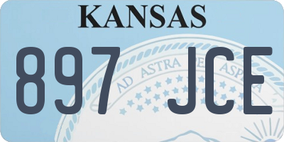 KS license plate 897JCE