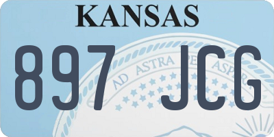 KS license plate 897JCG