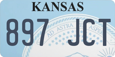 KS license plate 897JCT