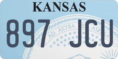 KS license plate 897JCU