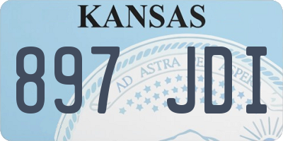 KS license plate 897JDI