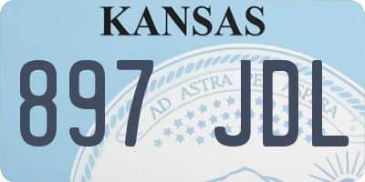 KS license plate 897JDL